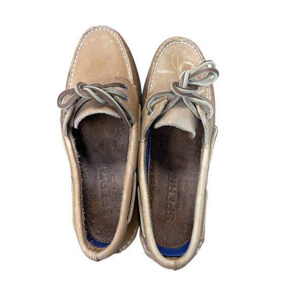 Sperry Mens Tan Leather Boat loafers Shoes Size 7.5M SKU 9252 - Picture 13 of 16